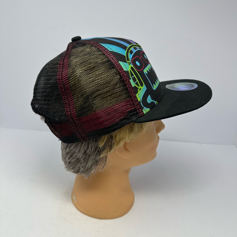 NEW Domo DJ Neon Mesh Adjustable SnapBack Hat RARE L1 - Picture 4 of 7